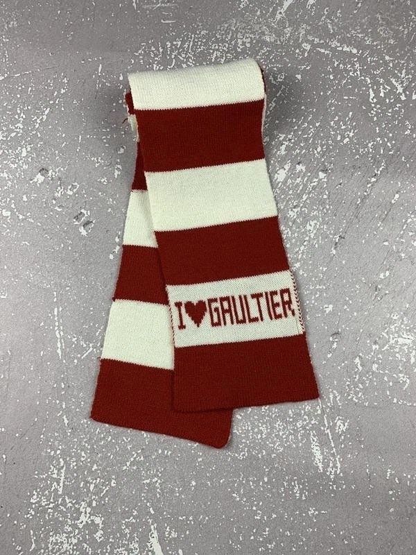 Unisex Jean Paul Gaultier Scarf Red One size - Bild 1 von 4