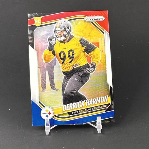 2025 Panini Prizm #368 Derrick Harmon Red White and Blue