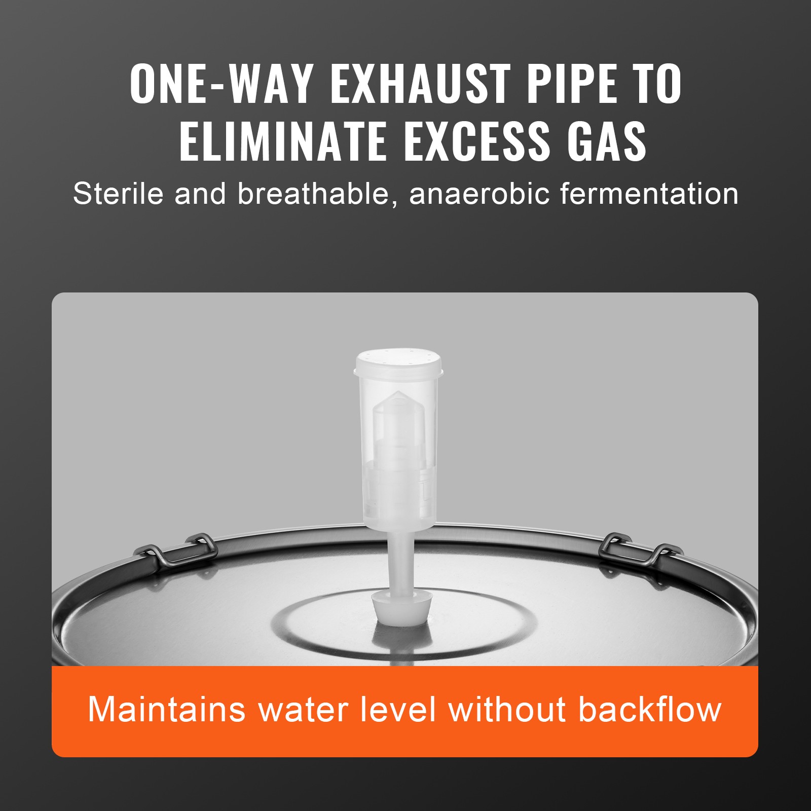 VEVOR 16 Gal Stainless Steel Home Brew Kettle Set Beer Brew Bucket Fermentor