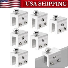 6PCS Standing Seam Roof Clamps Metal Fixing Clamps Racking Bracket Solar Panel