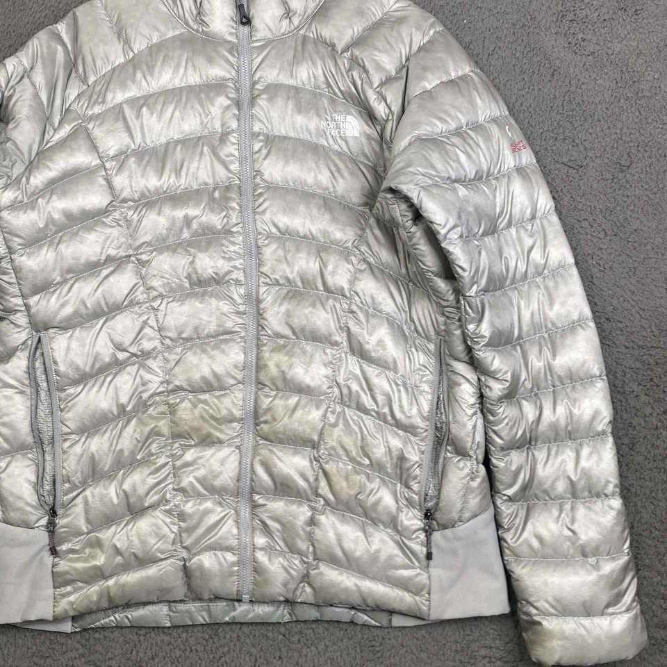 The North Face Summit Series Jacket Womens Extra Large Silver Insulated Puffer - Image 3 of 4
