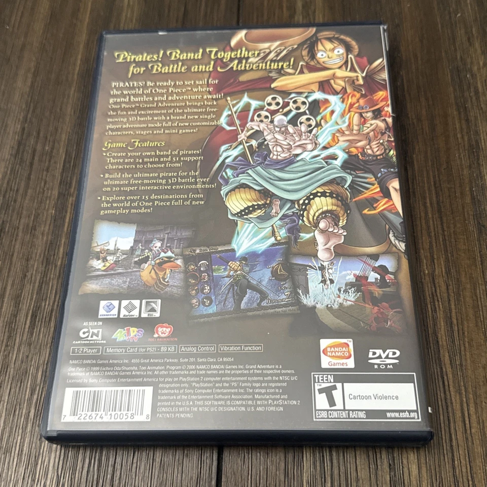 One Piece: Grand Adventure (Sony PlayStation 2) Complete! Tested Working Great!! - Image 2 of 4