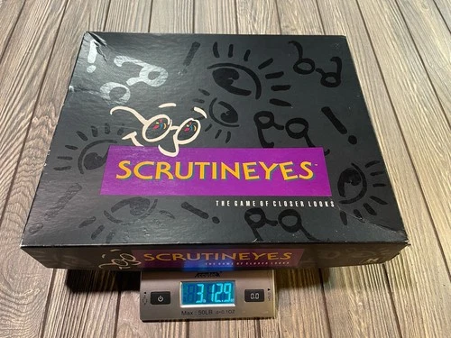 Vintage Scrutineyes Board Game of Closer Looks Mattel 1992 Hersch Complete!