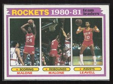 1981-82 Topps #52 Moses Malone / Allen Leavell - EX/NM Set Break!