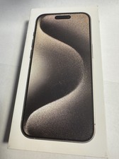 Original EMPTY BOX Apple iPhone 15 Pro - Natural Titanium - 128GB No phone