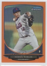 2013 Bowman Prospects Chrome Orange Refractor 14/25 Hansel Robles #BCP31 3k6