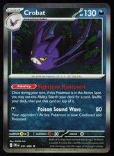 Crobat Holo Rare ME04: Chaos Rising 051/086 NM