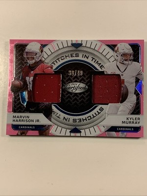 2024 Certified Stitches in Time Dual Marvin Harrison Kyler Murray /49