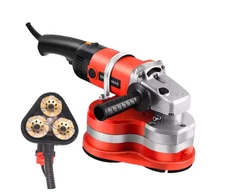 Three-Head Dust-Free Grinder Triangular Floor Grinder Edge Grinding Concrete