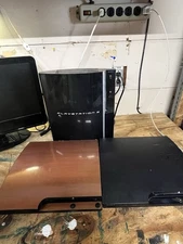 Lot of 3 Sony PlayStation 3 PS3 Video Game Consoles - For Parts or Repair