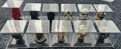 Star Wars Helmet Collection DeAgostini 1/5 Scale - Set of 11 Icons w/ Cases