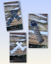 StrapsCo Wristwatch Band Bundle Pack of 3 Straps 22mm with Quick Release