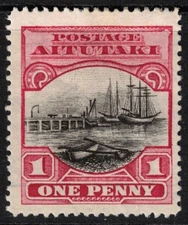 AITUTAKI Scott 35 Stanley Gibbons 31 Mint Hinged (1924)