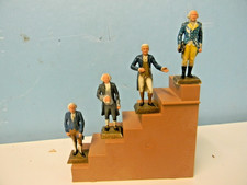 4 Marx 1960's 60mm WOW 1st Presidents Figure's no Box  Card  Sept. Listing 
