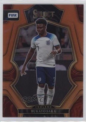 2022-23 Panini Select FIFA Mezzanine Orange Prizm 45/60 Bukayo Saka #115 13bp