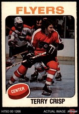 1975 O-Pee-Chee NHL #337 Terry Crisp Photo of Don Saleski Flyers UER  7 - NM