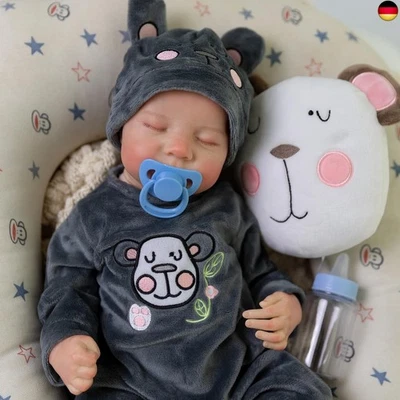JUYOUYI Reborn Babypuppen, 45,7 cm Neugeborenes Baby Junge Puppe, Lebensechte