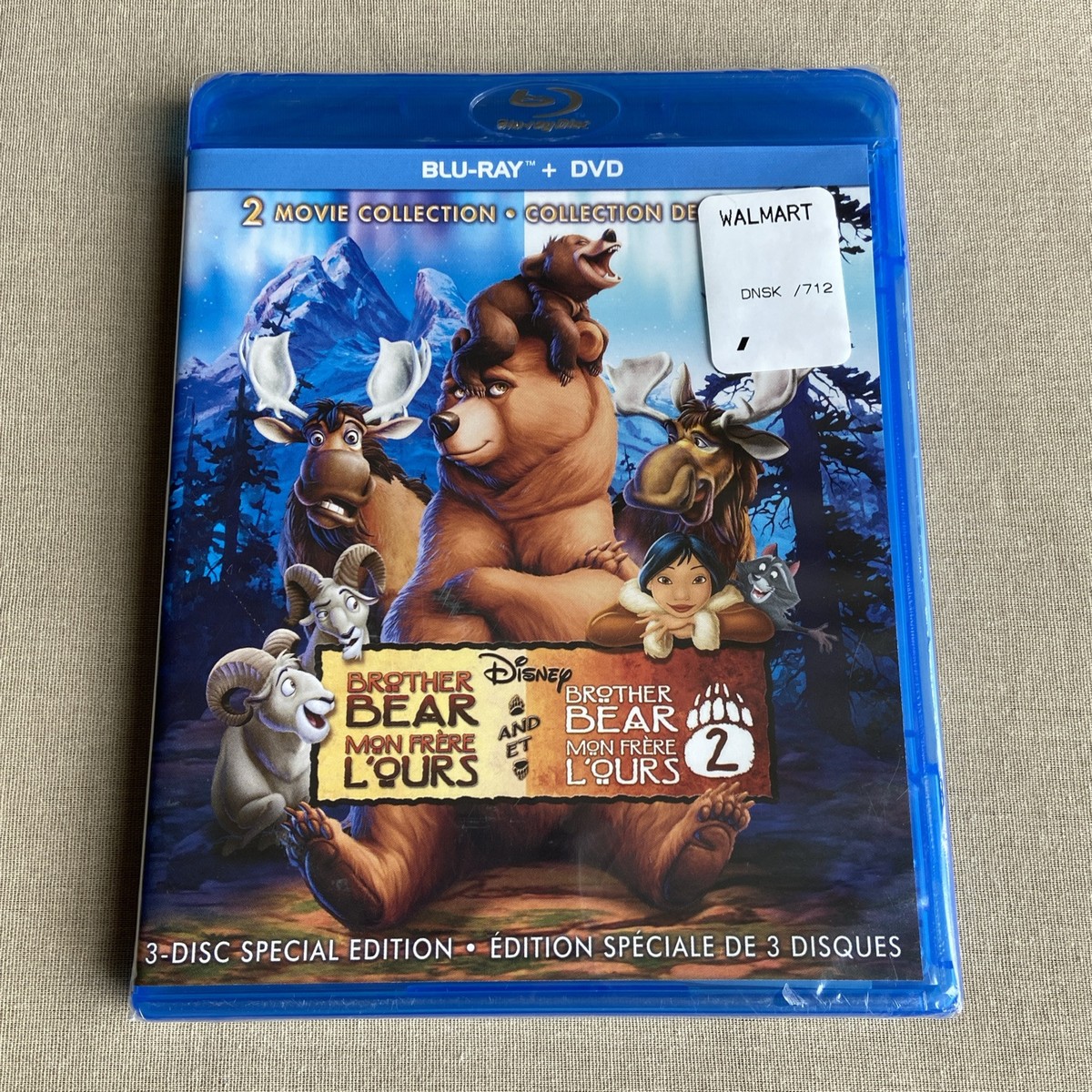 Walt Disney Brother Bear 1 & 2 (Blu-ray & DVD Set NEW) Animated
