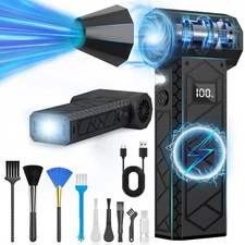 180000RPM Electric Air Duster Cordless Mini Jet Dry Blower Portable Turbo Fan ZA