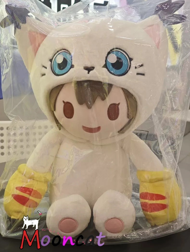 Muñeco de peluche oficial Digimon Yagami Hikari Tailmon 40 cm juguete de peluche peluche