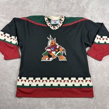 Vintage CCM Phoenix Coyotes Jersey Made in Canada 90s Red Green NHL Adult Large