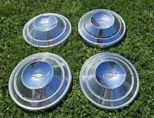 Set Of 4 1969 Chevy Camaro Nova Dog Dish Hubcaps Copo Ss Chevelle 1967 1968 Rs