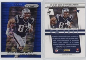 2013 Panini Prizm Wal-Mart Blue Pulsar Prizm Rob Gronkowski #68