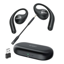 EMEET AIRFLOW OPEN EAR HEADPHONES WITH MIC BLUETOOTH 5.3 WIRELESS E2053 - BLACK