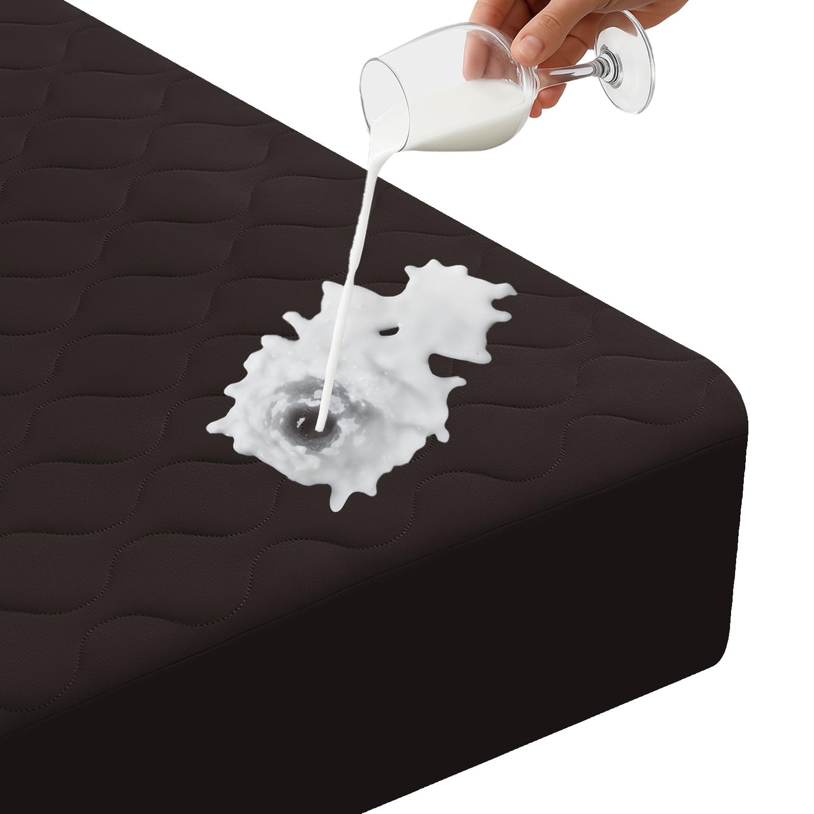 Protège-matelas imperméable 90x200 alèse matelassée lit 1 place bonnet 30 cm