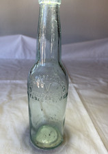 VINTAGE GREEN GLASS BEER BOTTLE, MARX BREWING CO WYANDOTTE, MICHIGAN 9.5"