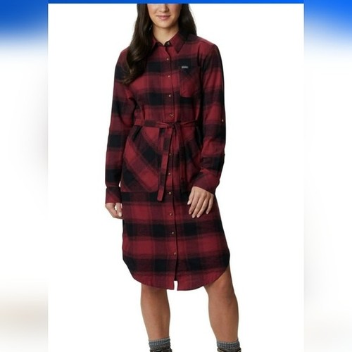 Columbia Women's Button Down Pine Street Shirt Dress Large