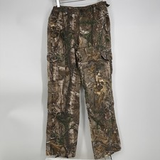 CABELA'S Camouflage Green Hunting Cargo Pants Boy's Size 16R