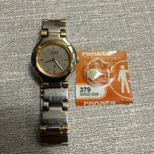 Citizen CQ Watch Women Two Tone Gray Dial 20mm 5920-S49593 New Batt Extra Batt
