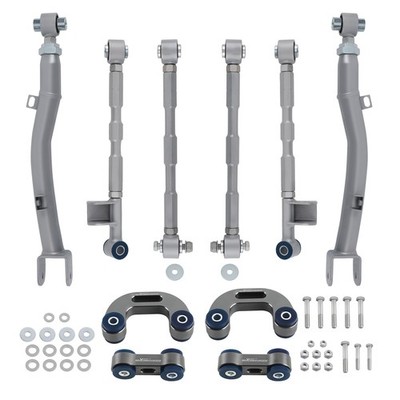 Rear Control Arm +Lateral Link + Sway Bar Link Set for Subaru Impreza 1993-2007