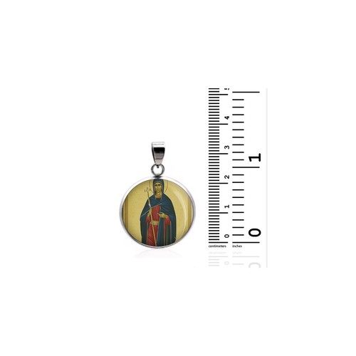Heilige Natalia von Nikomedia 925 Sterling Silber christliche Medaille - Bild 2 von 4