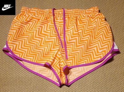 Nike Dri-Fit Women's Orange Lined Activewear/ Running Shorts Size S