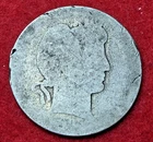 1903 Barber Quarter 90% Silver - Cull Coin - .1808 Ounce Silver