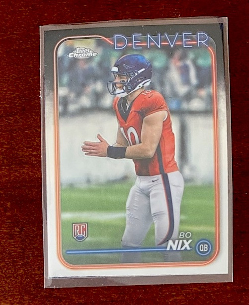 2024 Topps Chrome - #206 Bo Nix (RC) Denver Broncos