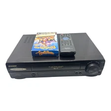 Sharp VC-A552 VCR VHS Player Recorder 19 Micron Heads 4-Head With Remote Tested