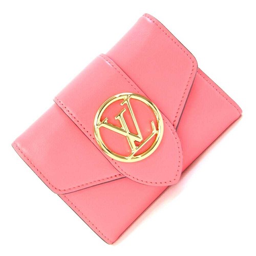 Louis Vuitton Portefeuille Pont Neuf M69177 Dahlia Leather Wallet 891821