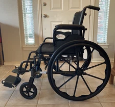 🔥 Roscoe Medical 20" seat Manual Wheelchair w/ swing away footrests