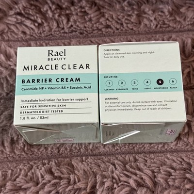 (2) Rael Miracle Clear Barrier Cream, Face Moisturizer, Korean Skin Care