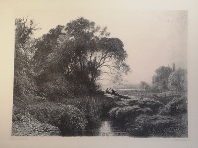 Druck v. 1926: Louis Français, Soleil Couchant (1861). Courboin (exc.):