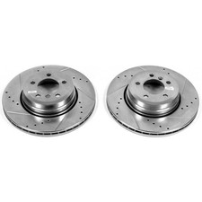 EBR1024XPR Powerstop 2-Wheel Set Brake Discs Rear  for 760 750 E65 7 Series BMW