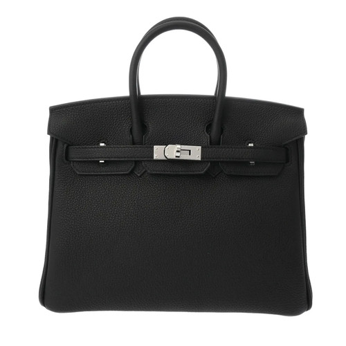 Hermes Birkin 25 Handbag Togo Leather Black #WB3657