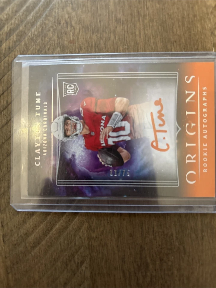 2023 Panini Origins - Rookie Autographs Clayton Tune #RACTU Orange /75 (AU, RC) - Image 4 of 4