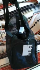 WILO ACTIVE SHEER DUFFLE BAG BLACK DBL HANDLE + DETACH SHOULDER STRAP 17X12X9 NE