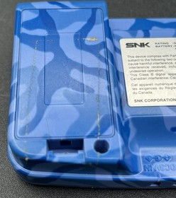 SNK NEOGEO POCKET COLOR HANDHELD GAMING CONSOLE - CAMOUFLAGE BLUE (MVP035677)