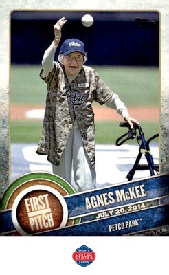 2015 Topps #FP-06 Agnes McKee First Pitch