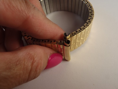 16/19mm NEW HADLEY ROMA EXPANSION Mens Curved Watch Band GOLD Micron LONG - Picture 19 of 21